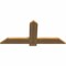 Ekena Millwork Eugene Smooth Timber Gable Bracket, Western Red Cedar, 48"W x 22"H x 1 1/2"D x 5 1/2"F, 11/12 Pitch GBW048X22X0206EUG00SWR - alternate 4
